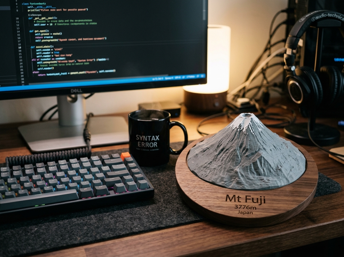 富士山桌面摆件